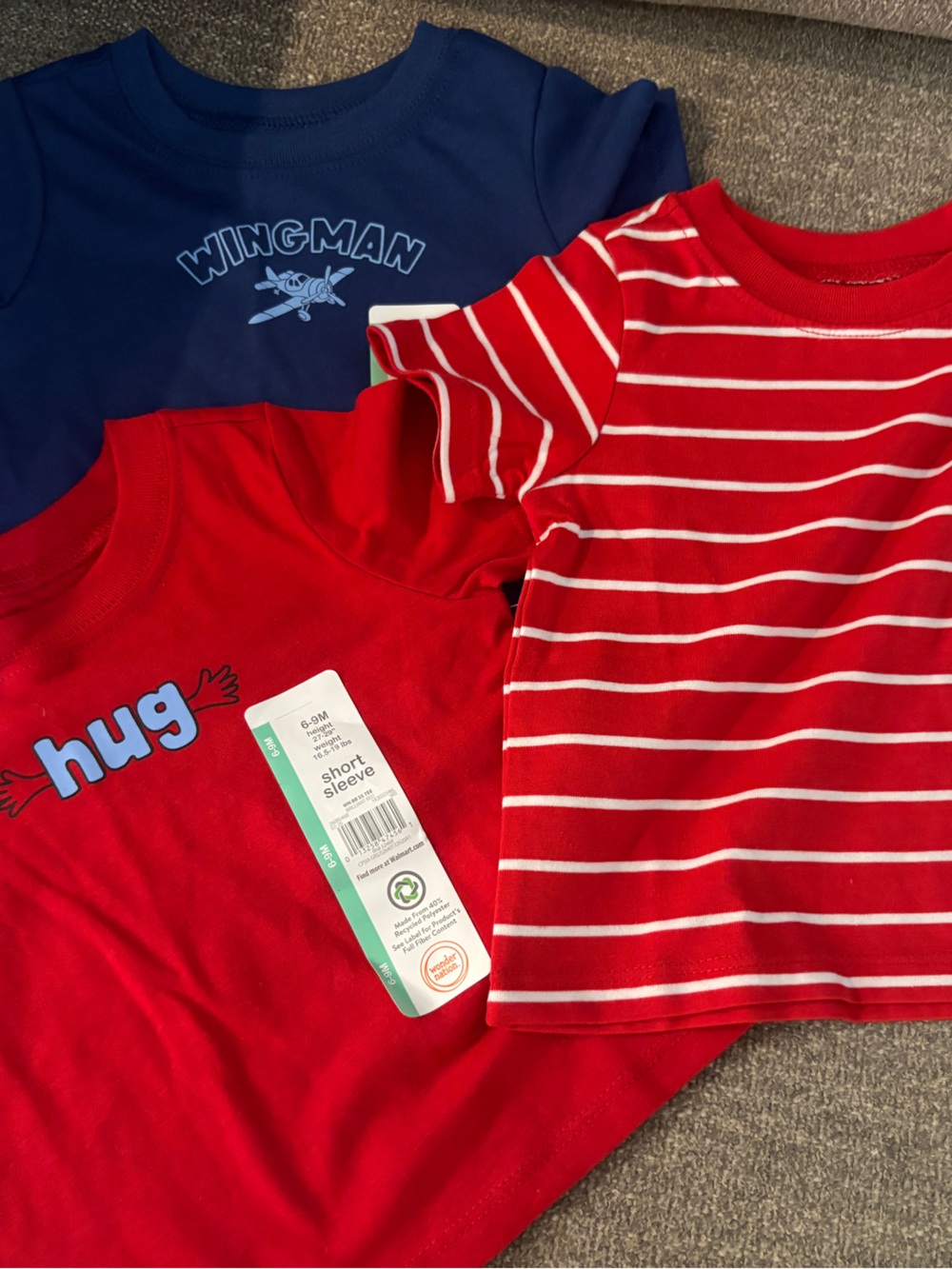 Wonder Nation Red & Blue Short-Sleeve Tee Set
